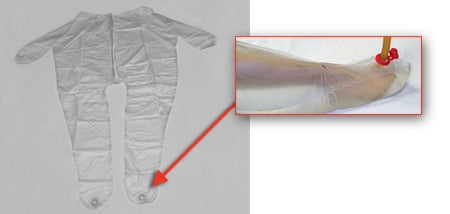 LDI Post Mortem Unionall Mort-Port™ X-Large PVC Zipper Closure, 1/2 Length - Case of 24 - MP-UA-C-XL-CS