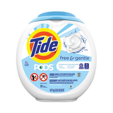 Tide® Pods, Unscented, 81 Pods/Tub - Each - PGC-91798EA-EA