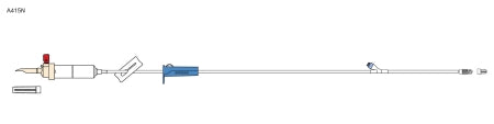 Codan US Corp Primary IV Administration Set Codan Gravity 1 Port 20 Drops / mL Drip Rate Without Filter 87 Inch Tubing - Case of 50 - A415N-CS