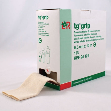 Patterson Medical Supply Elastic Tubular Support Bandage tg® grip 2-1/3 Inch X 11 Yard Small Hand / Wrist Pull On Tan NonSterile Size B Standard Compression - Each - 081433317-EA