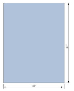 C-Core Medical General Purpose Drape Half Sheet Fan Folded 42 W X 57 L Inch - Case of 40 - 19116-CS