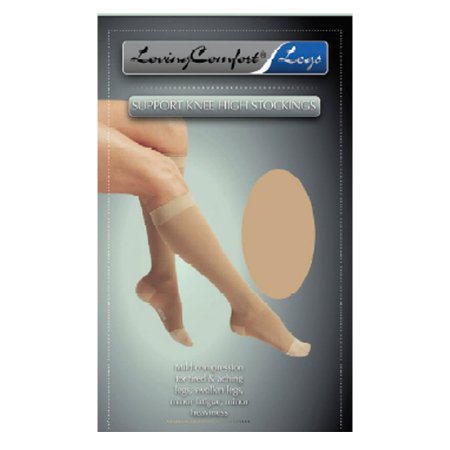 Scott Specialties Compression Stocking Loving Comfort® Knee High 2X-Large Beige Closed Toe - Pair of 2 - 1667 BEI 2X-PR