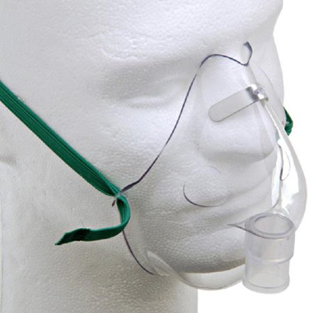 Omron Healthcare Aerosol Mask Elongated Style Adult One Size Fits Most Adjustable Head Strap - Each - 9920-EA