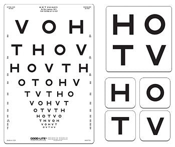 Good-Lite Eye Chart Good-Lite® 10 Foot Distance Acuity Test - Each - 600018-EA