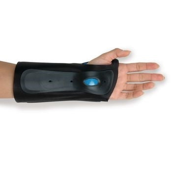 Patterson Medical Supply Wrist Brace Exoform® Contoured Aluminum / Plastic Left Hand Black Medium - Each - 081453661-EA