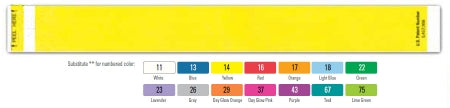 Precision Dynamics Identification Wristband Short Stay® Tabless™ Write On Band Adhesive Closure Without Legend - Box of 1000 - 3010-11-PDR-BX