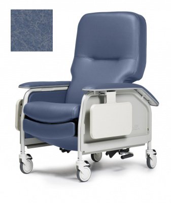 Graham-Field Clinical Care Recliner Lumex® Deluxe Steel Blue Four Tente® Swivel Caster, Three Locking Caster - Each - FR566G9214-EA