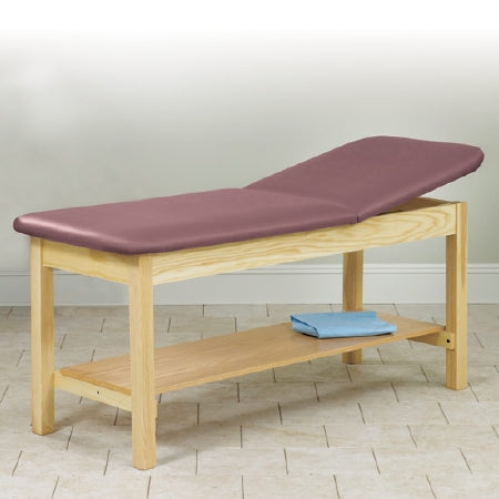 Clinton Industries H-Brace Treatment Table with Shelf ETA Classic Series Fixed Height - Each - 1020-27-034-1NT-3SB-EA