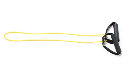 Fabrication Enterprises Exercise Resistance Tubing with Handles CanDo® Yellow 48 Inch Length X-Light Resistance - Each - 10-5561-EA