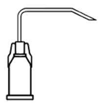 All-Med Huber Needle 20 Gauge 1-1/2 Inch - Box of 12 - 55-2040-BX