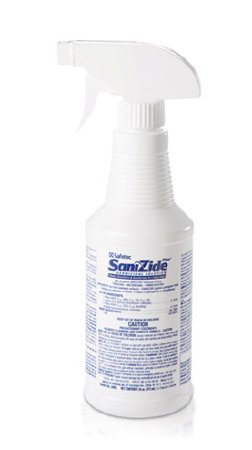 Safetec of America SaniZide Plus® Surface Disinfectant Cleaner Quaternary Based Pump Spray Liquid 16 oz. Bottle Unscented NonSterile - Case of 12 - 34805-CS