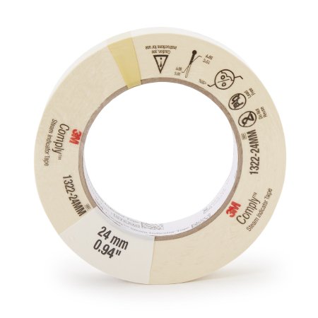 3M Steam Indicator Tape 3M™ Comply™ 1 Inch X 60 Yard Steam - Roll of 1 - 1322-24MM-RL