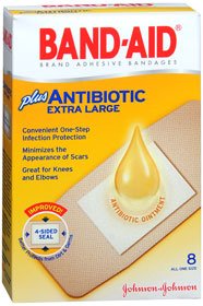 J & J Sales Adhesive Strip Band-Aid® 1-3/4 X 4 Inch Plastic Rectangle Tan Sterile - Box of 8 - 38137005567-BX