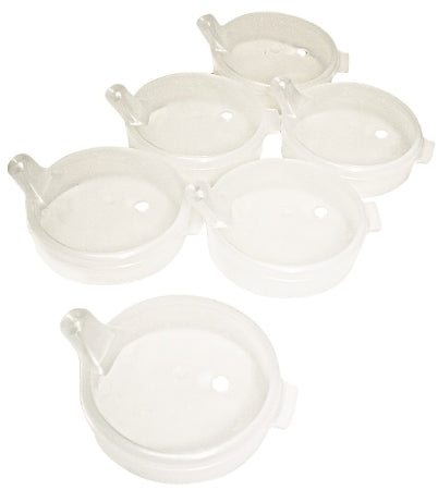 Fabrication Enterprises Drinking Cup Spout Lid Plastic - Pack of 6 - 60-1030-PK