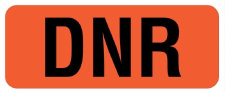 United Ad Label Pre-Printed Label UAL™ Advisory Label Fluorescent Red Paper DNR Safety and Instructional 7/8 X 2-1/4 Inch - Roll of 1 - ULHX205-RL