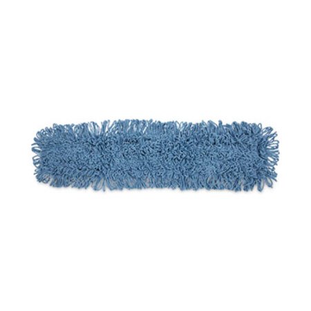 Boardwalk® Dust Mop Head, Cotton/Synthetic Blend, 36 x 5, Looped-End, Blue - Each - BWK-1136-EA