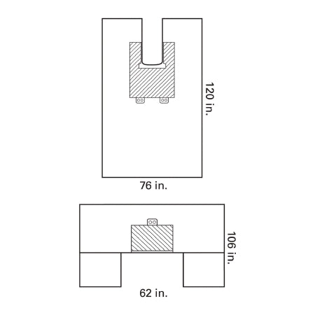 O&M Halyard Inc General Purpose Drape Chest U-BAR* Chest U and Bar Drape Pack Sterile - Case of 16 - 29248-CS