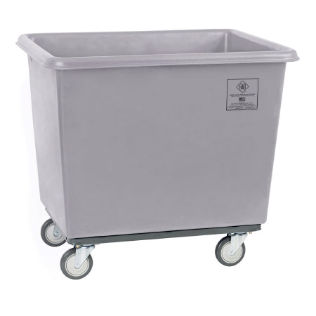 R & B Wire Products Standard Poly Truck 14 Bushel Capacity Stainless Steel 5 Inch Swivel Caster - Each - 4614G-EA