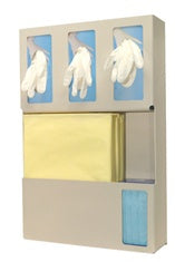 Alimed Protective Apparel Dispenser Bowman® Vertical Mounted 5-Box Capacity Putty 5 X 16-1/2 X 25-1/4 Inch Plastic - Each - 2970014539-EA