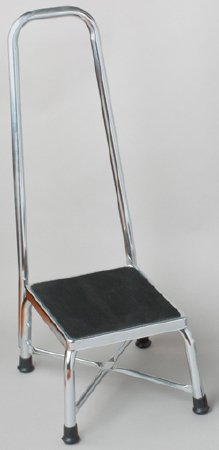 Dukal Step Stool with Handrail Tech-Med® Bariatric 1 Step Steel Frame - Each - 4348-EA