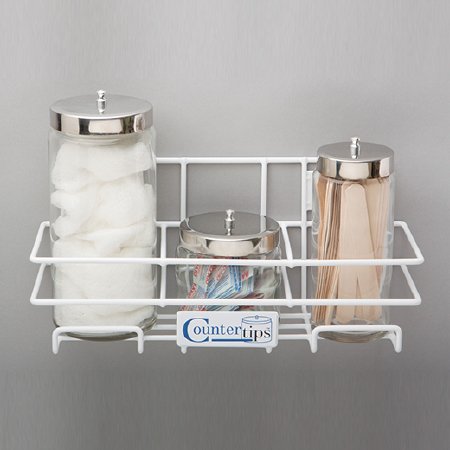 Dukal Dressing Jar Rack 14 X 5 X 6 Inch, Glass Jar, With Stainless Steel Lid, Non Autoclavable - Each - 4023-EA