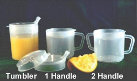 Fabrication Enterprises Tumbler PSC 8 oz. Translucent Plastic Reusable - Each - 60-1010-EA