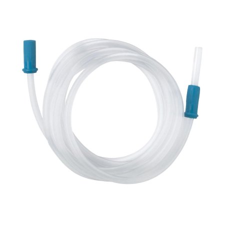 Medline Suction Connector Tubing 6 Foot Length 0.188 Inch I.D. Sterile Female Connector Clear Bubble OT Surface PVC - Each - DYND50240-EA