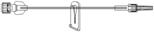 ICU Medical IV Extension Set Small Bore 30 Inch Tubing Without Filter - Case of 50 - B1103-CS