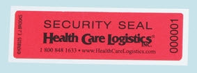 Health Care Logistics Tamper-Evident Tape Indeed 1 X 3-5/8 Inch Laminated - Box of 250 - 7957R-BX