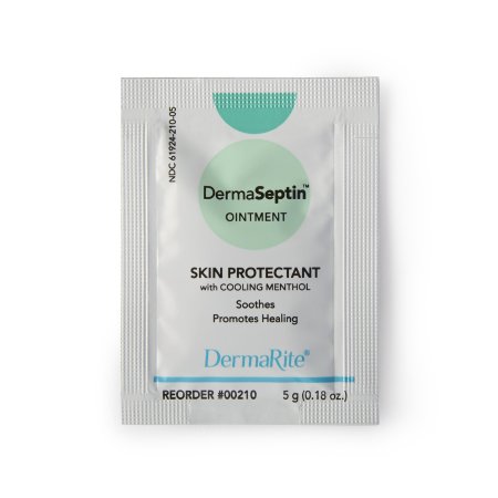 DermaRite Industries Skin Protectant DermaSeptin® 5 Gram Individual Packet Scented Ointment - Box of 144 - 00210-BX