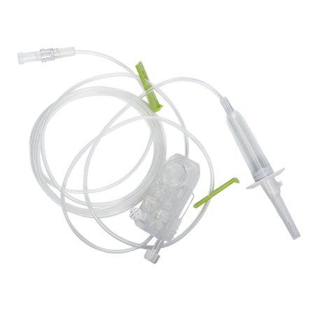 ICU Medical IV Pump Set PlumSet™ Pump 3 Ports 15 Drops / mL Drip Rate Without Filter 107 Inch Tubing - Case of 50 - 14248-28-CS