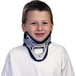 Ossur Rigid Cervical Collar NecLoc® Preformed Youth (6 to 12 Years) Size P3 Two-Piece / Trachea Opening - Each - NL-P3-EA