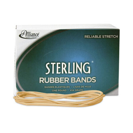 Alliance® Sterling Rubber Bands, Size 117B, 0.06" Gauge, Crepe, 1 lb Box, 250/Box - Box of 1 - ALL-25405-BX