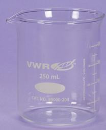 Health Care Logistics Laboratory Beaker Glass 250 mL (8 oz.) - Each - 3026-EA