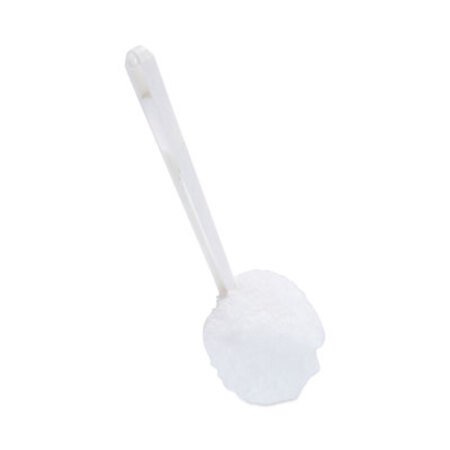 Boardwalk® Toilet Bowl Mop, 12" Handle, White - Each - BWK-00160EA-EA