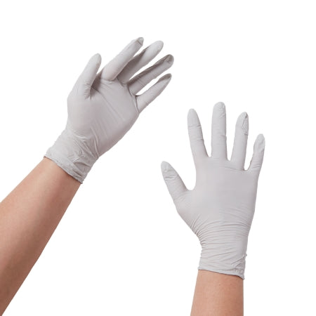 O&M Halyard Inc Exam Glove STERLING® X-Small NonSterile Nitrile Standard Cuff Length Textured Fingertips Gray Chemo Tested - Box of 200 - 50705-BX