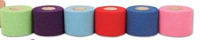 Andover Coated Products Cohesive Bandage CoFlex®Â·LF2 4 Inch X 5 Yard Self-Adherent Closure Neon Pink / Blue / Purple / Light Blue / Neon Green / Red NonSterile 20 lbs. Tensile Strength - Case of 18 - 9400CP-018-CS