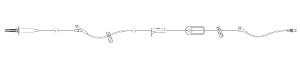 ICU Medical Primary IV Administration Set Lifeshield® Gravity 2 Ports 15 Drops / mL Drip Rate 0.2 Micron Filter 80 Inch Tubing Solution - Each - 1423528-EA