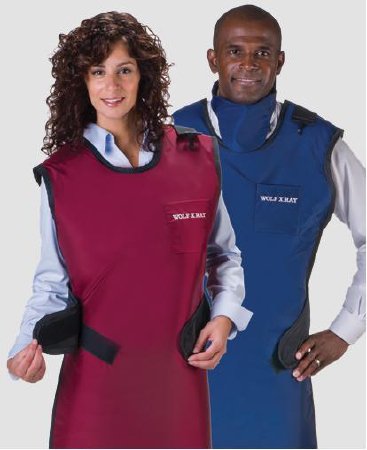 Wolf X-Ray X-Ray Apron Paw Prints Pattern Easy Wrap Style Small - Each - 65025-34-EA