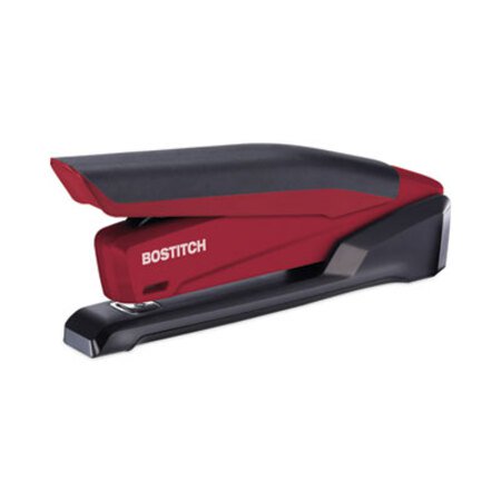 Bostitch® InPower Spring-Powered Desktop Stapler with Antimicrobial Protection, 20-Sheet Capacity, Red/Black - Each - ACI-1124-EA