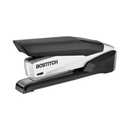 Bostitch® InPower Spring-Powered Desktop Stapler with Antimicrobial Protection, 28-Sheet Capacity, Black/Silver - Each - ACI-1110-EA