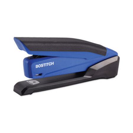 Bostitch® InPower Spring-Powered Desktop Stapler with Antimicrobial Protection, 20-Sheet Capacity, Blue/Black - Each - ACI-1122-EA