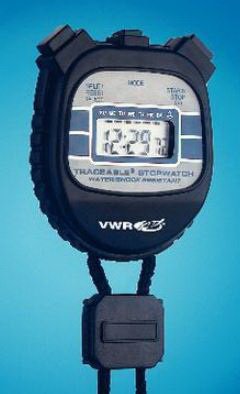 VWR International Digital Stopwatch Shock Resistant Traceable® 24 Hours LCD Display - Each - 62379-460-EA