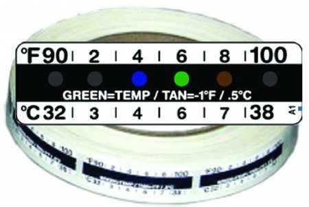 VWR International Temperature Strip Therapak® For Single and Split Specimen Collection Kits In Drugs of Abuse Testing - Pack of 100 - 89171-046-PK