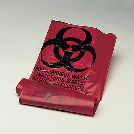 Unimed - Midwest Biohazard Waste Bag Unimed - Midwest 1 gal. Red Bag 10-3/4 X 13-3/4 Inch - Pack of 200 - 01EB086000-PK