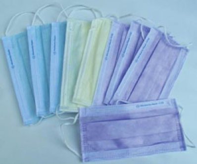 O&M Halyard Inc Procedure Mask FluidShield Pleated Earloops One Size Fits Most Lavender NonSterile ASTM Level 1 Adult - Case of 500 - 25868-CS