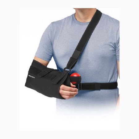 DJO Shoulder Immobilizer Quick-Fit One Size Fits Most Mesh Fabric Hook and Loop Closure With Abduction Pillow Left or Right Shoulder - Each - 06AB-EA