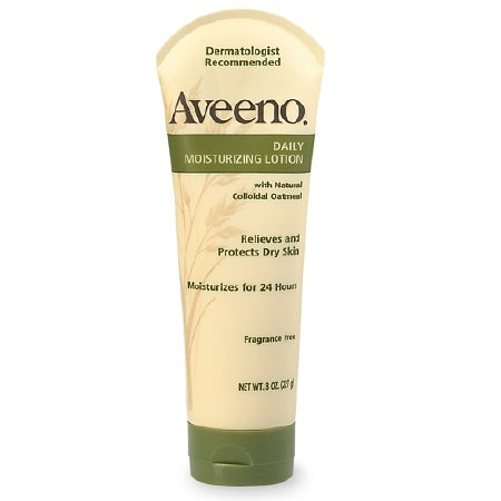 J & J Sales Hand and Body Moisturizer Aveeno® 8 oz. Tube Unscented Cream - Each - 81370003601-EA