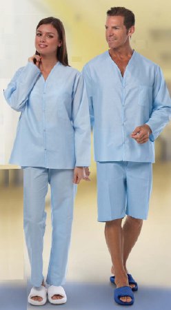 Fashion Seal Uniforms Pajama Shorts Medium Light Blue Adult Unisex - Each - 7837-M-EA