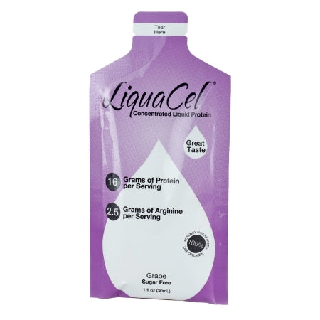 Global Health Products Oral Supplement LiquaCel® Grape Flavor Liquid 1 oz. Individual Packet - Each - GH95-EA